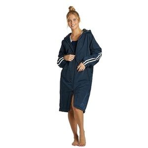 Sporti Striped Fleece Lined Swim parka